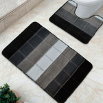 Комплект ковриков DKTX Comfort Quadro 2шт 50*80/50*40см 10мм (светло-серый)