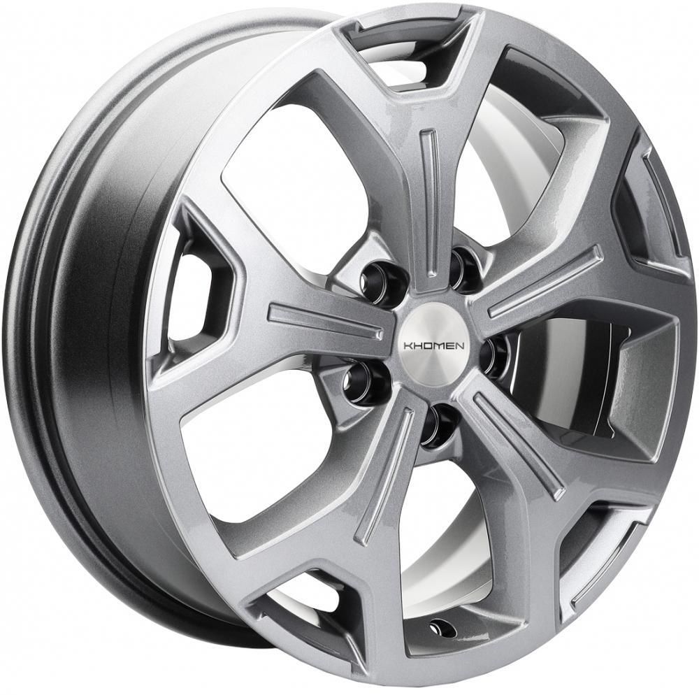 Khomen 1710 7x17 5x108 ET 33 Dia 60.1 (grey)