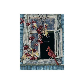 "Старое окно"-M454  вышивка