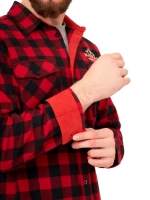 Мужская рубашка фланелевая Alaskan красная клетка S