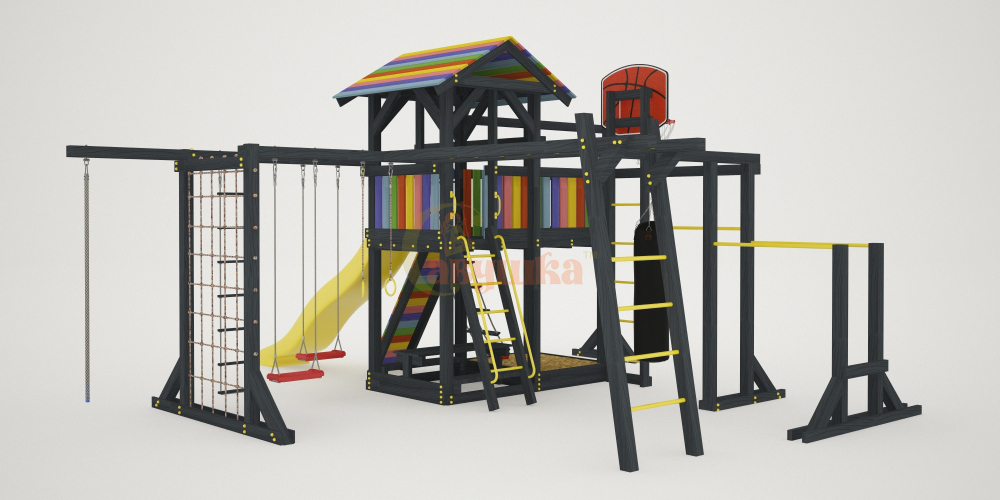 Детская площадка Савушка 2 (BLACK EDITION)