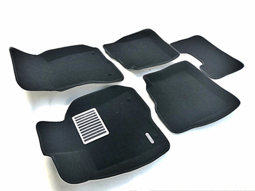 Коврики салона для MERCEDES W221 (S-Class) (2005-2013) Long Euromat 3D Lux черные. Арт. EM3D-003504