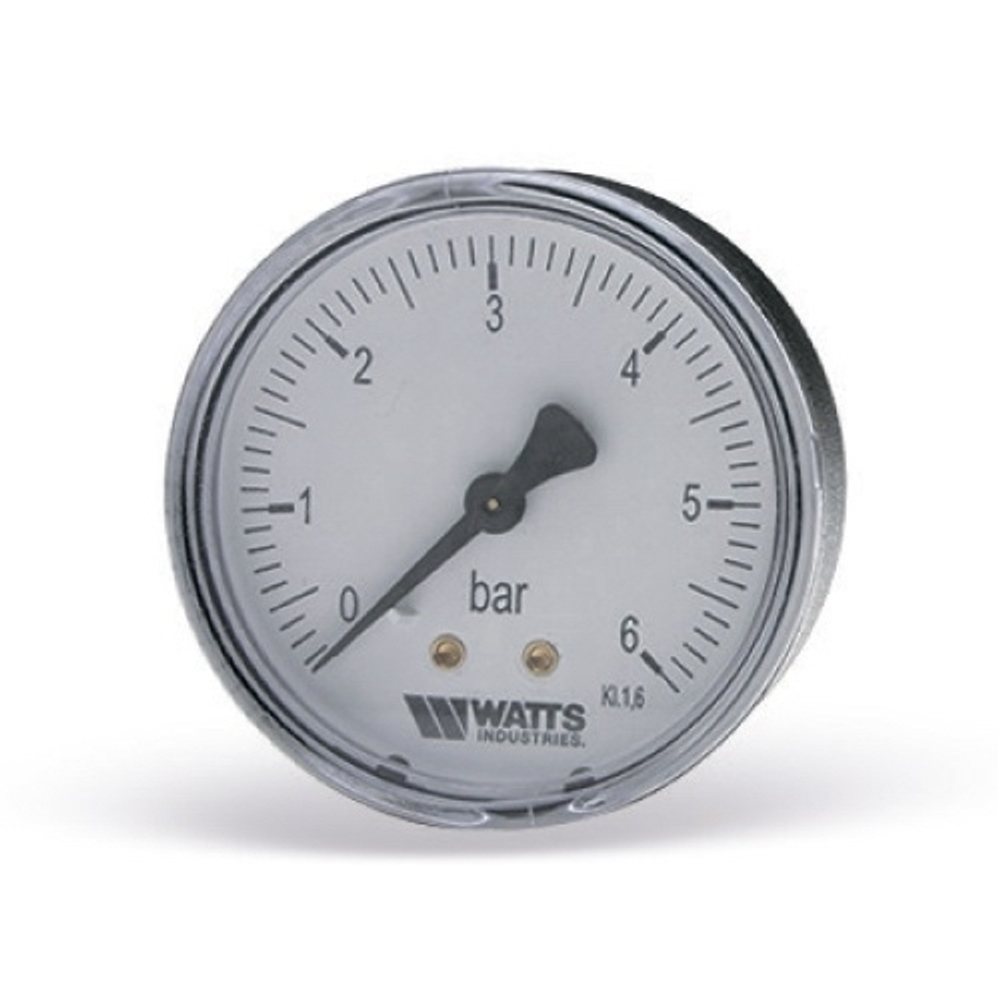 Манометр аксиальный WATTS F+R150 (MAS) - 1/4" (D-80 мм, шкала 0-10 бар)