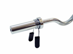 Гриф олимпийский сильноизогнутый хромированный 47" REBEL с замками