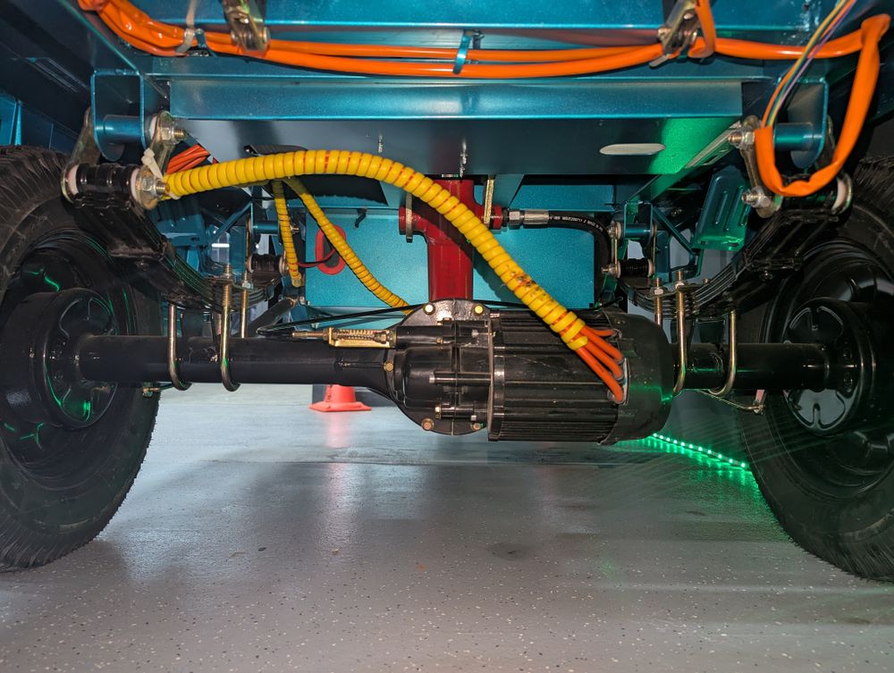 Грузовой электрический трицикл IKINGI CARGO MAX Q30 3000W (72V/45Ah) - Бирюзовый фото №18