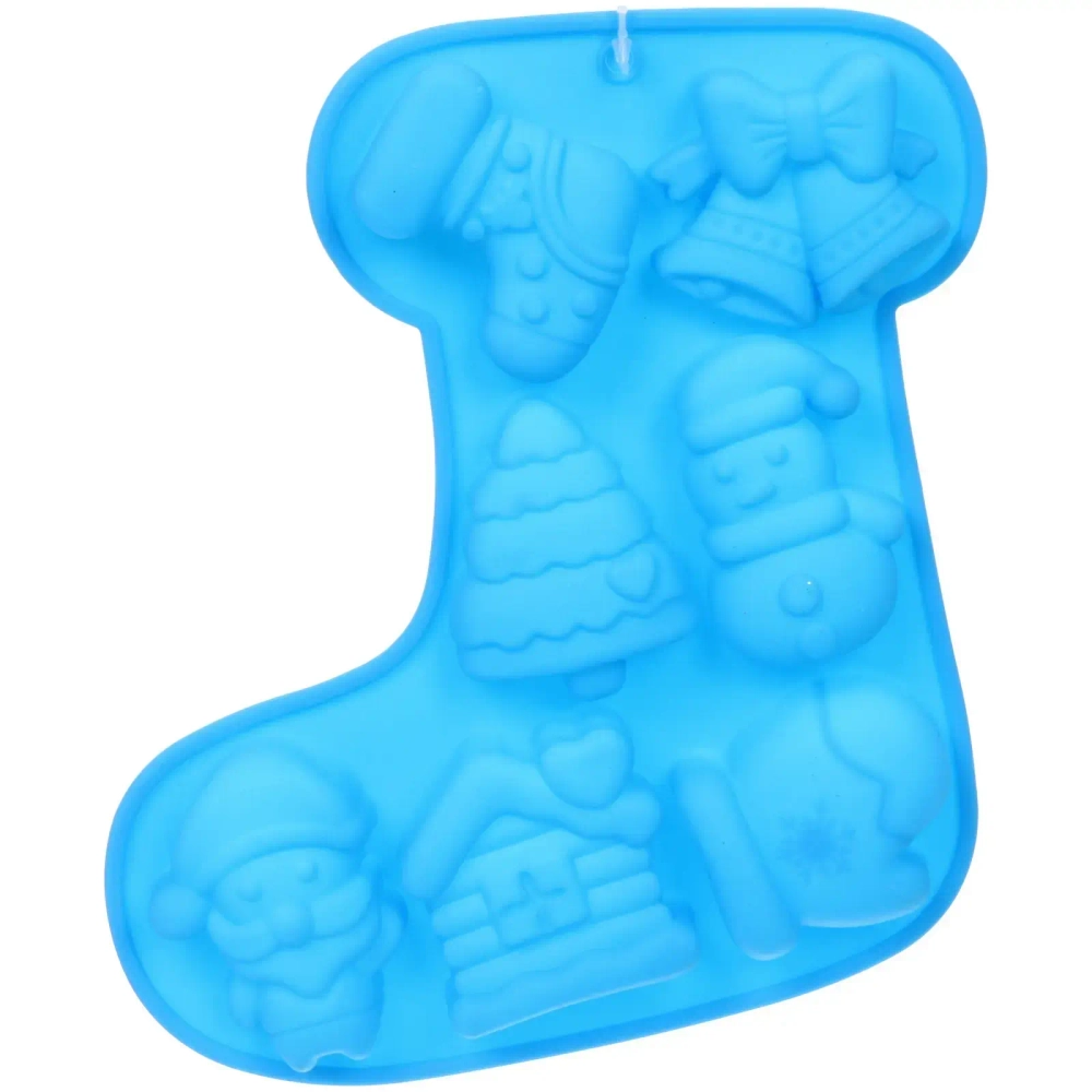 Форма силиконовая «Новогодний носочек» 21*17,6*2,3см