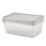 Набор контейнеров для продуктов HELSINKI Artichoke 3 шт 1,35л прямоуг. пепельный жемчуг