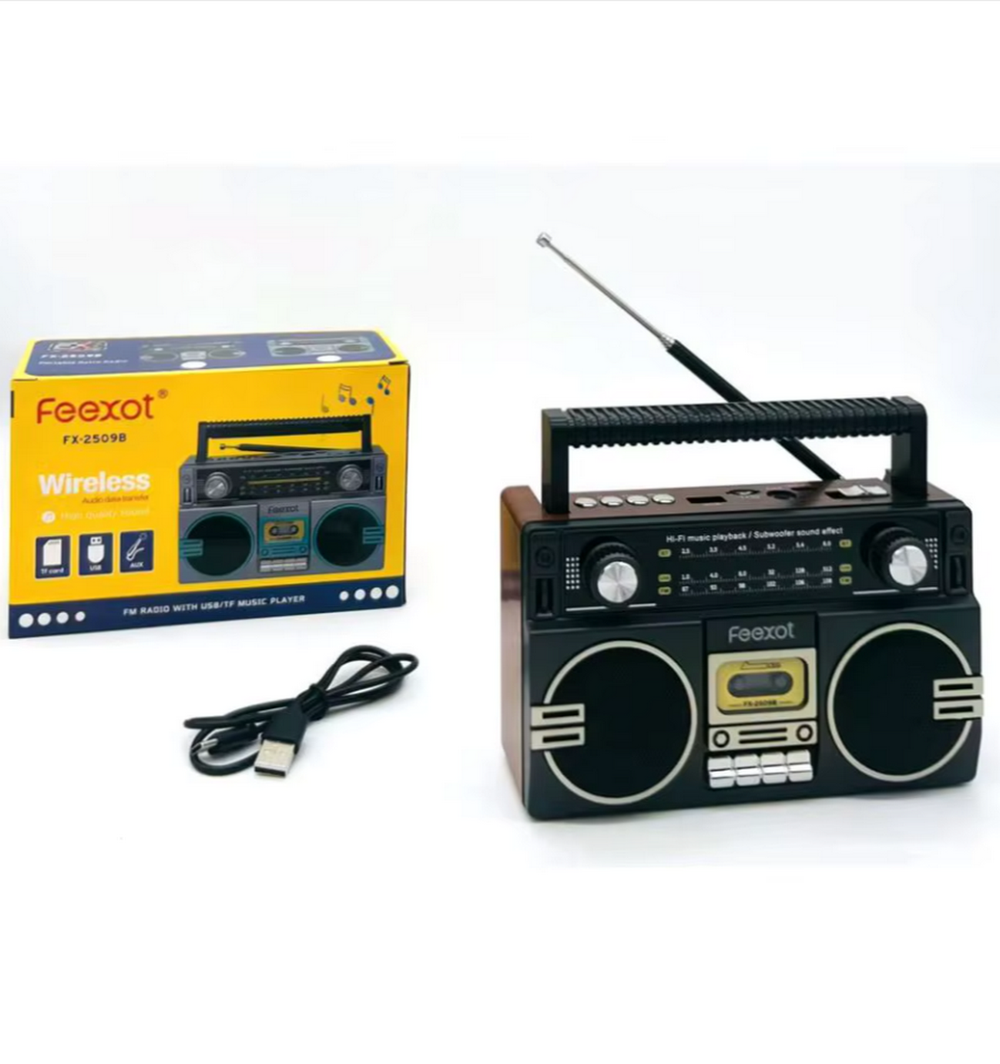 Радиоприемник в ретро стиле с MP3 плеером+BT портативный FX-2509B