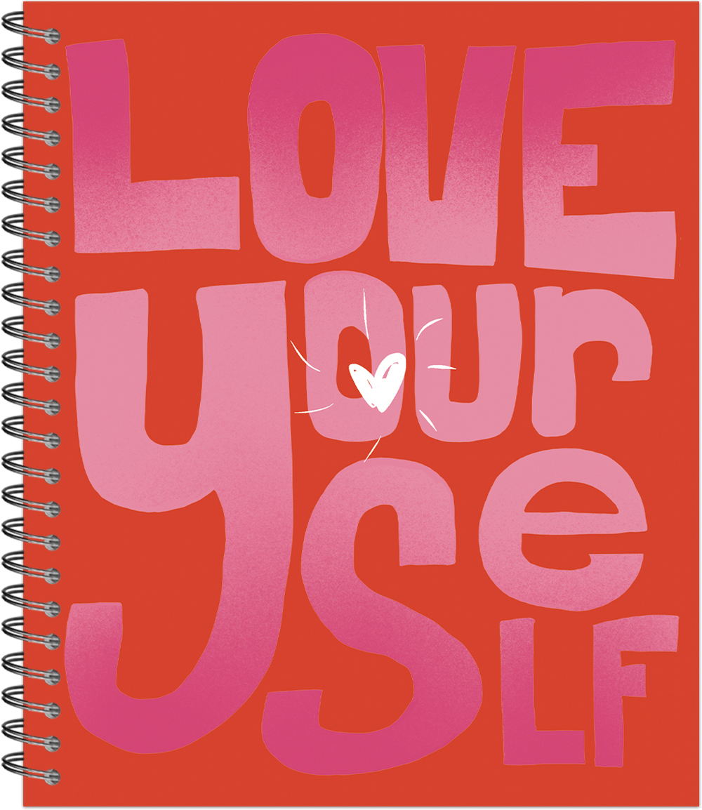 Тетрадь общая 48 листов на металлическом гребне "Barbie style lettering"