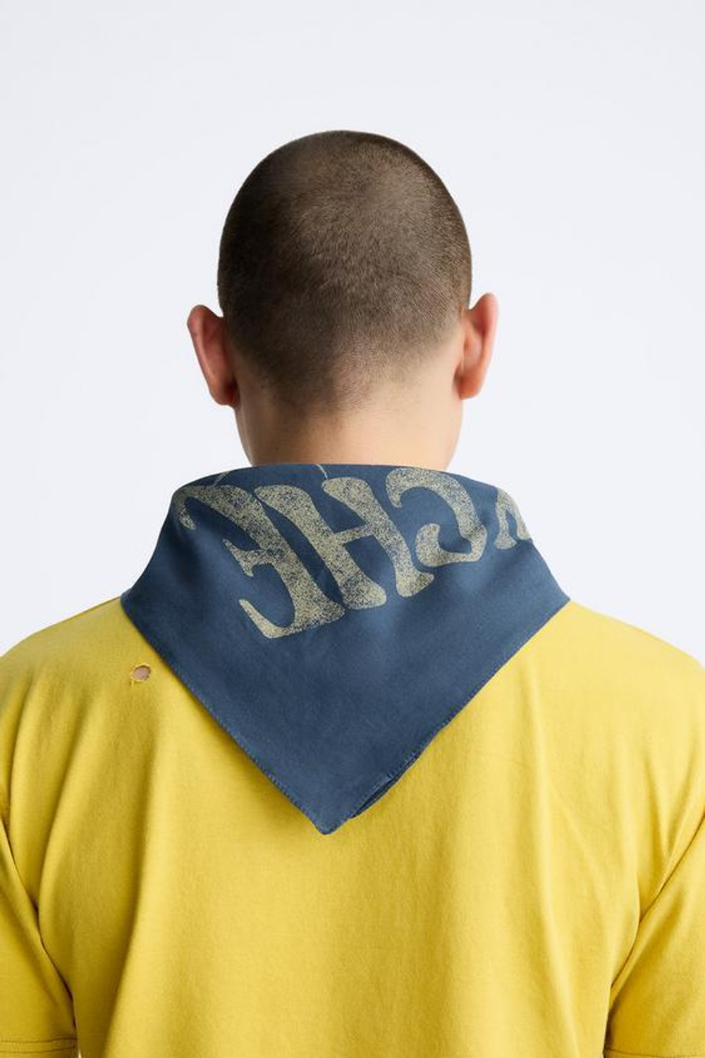 ZARA БАНДАНА С ПРИНТОМ, СИНИЙ