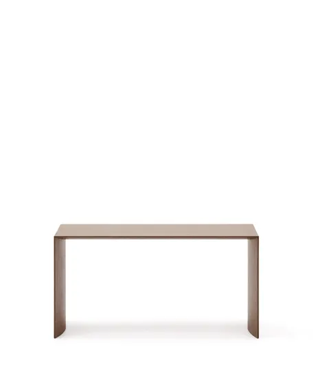 Журнальный столик Litto из шпона ореха с отделкой натурального цвета, 90 x 45 см