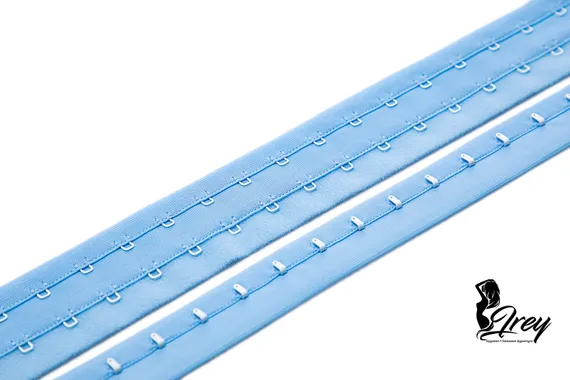 Крючки/петли на ленте, двухрядные, Arta-F, голубой 3090