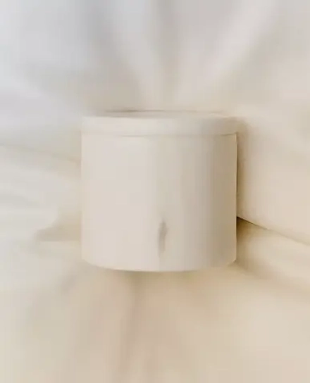 ZARA HOME БАНКА ДЛЯ ВАННОЙ ИЗ МРАМОРА С КРЫШКОЙ, БЕЛЫЙ