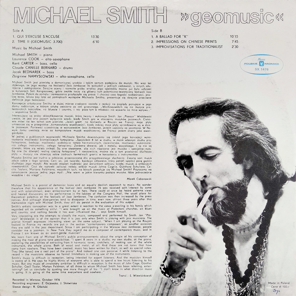 Michael Smith / Geomusic (LP)