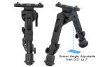 Сошки Leapers UTG 360° для установки на оружие на шину M-Lok высота от 13 до 17 см (TL-BPM02)