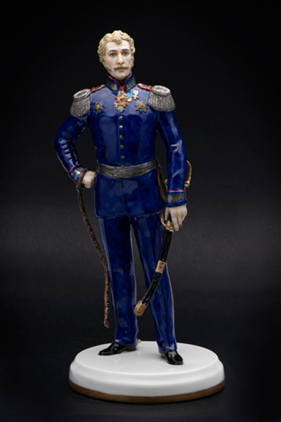Статуэтка. Фарфор. Солдат. Иловайский Василий Дмитриевич - Русский полководец. Россия