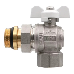 Кран VIEIR шар. с амер. с кольцевым уплотнением 1" угловой VER49A