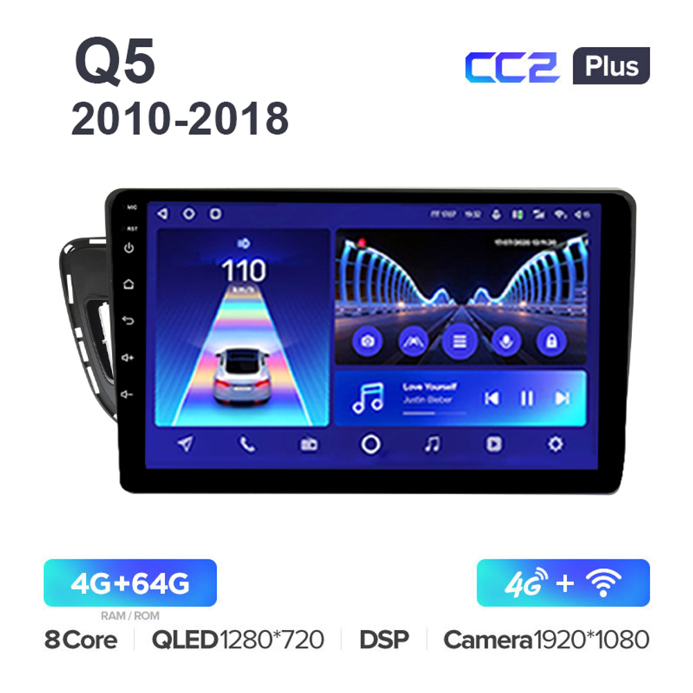 Teyes CC2 Plus 10,2"для Audi Q5 2010-2018