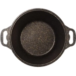 Кастрюля 8л «Granit ultra» (black-gold) со стеклянной крышкой кгбг82а