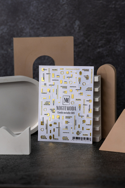 Nogtemoda Наклейки для ногтей Combi Metallic 089