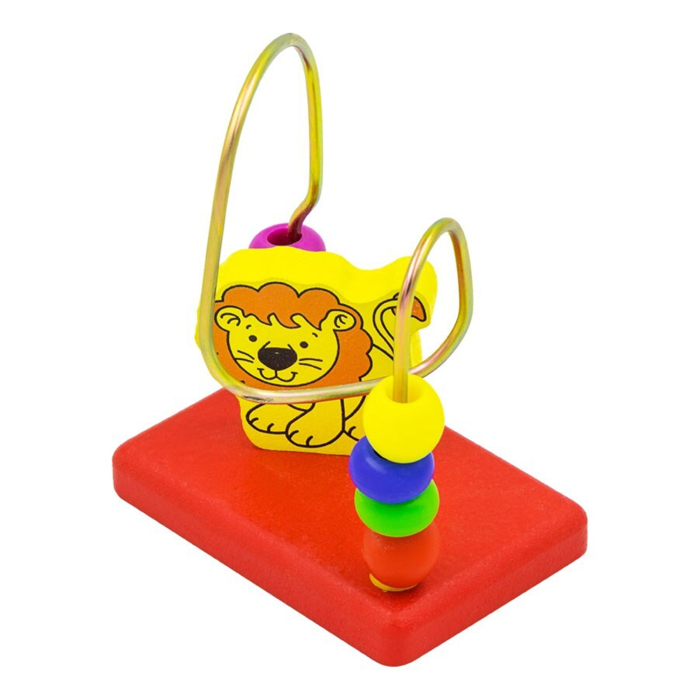 Лабиринт "Лев", развивающая игрушка для детей, обучающая игра из дерева