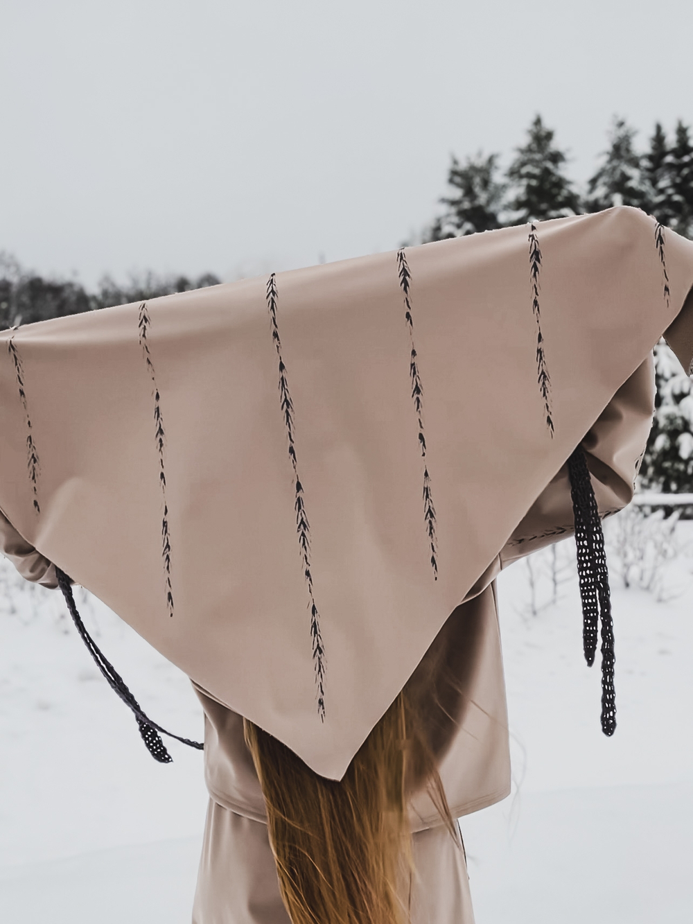 Платок Колосья