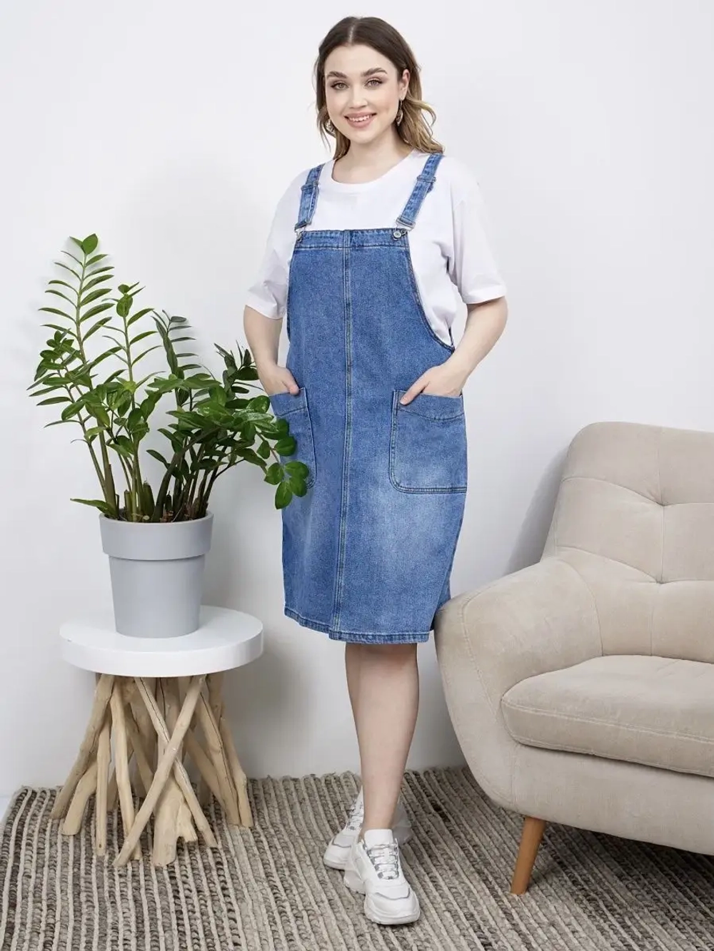 Сарафан джинсовый