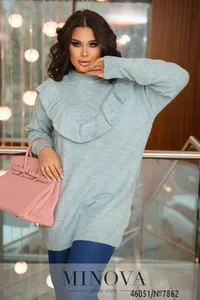 Свитер 7862-голубой Minova