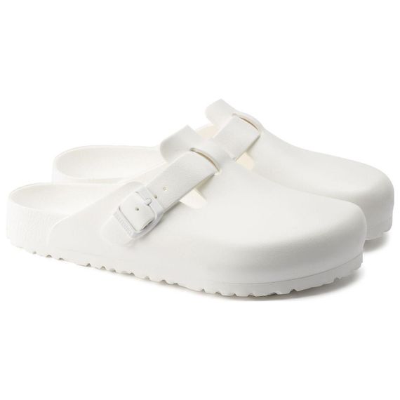 Birkenstock Boston Essentials Домашние тапочки белого цвета