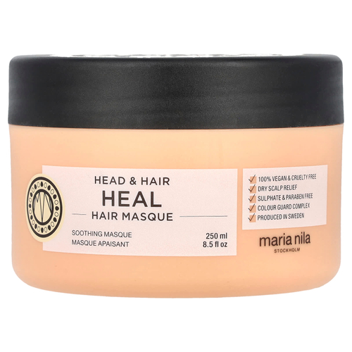 Maria Nila, Успокаивающая маска для волос Head & Hair, 250 мл (8,5 жидк. Унции)