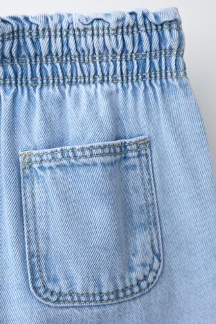 ZARA ДЖИНСЫ WIDE LEG, ГОЛУБОЙ
