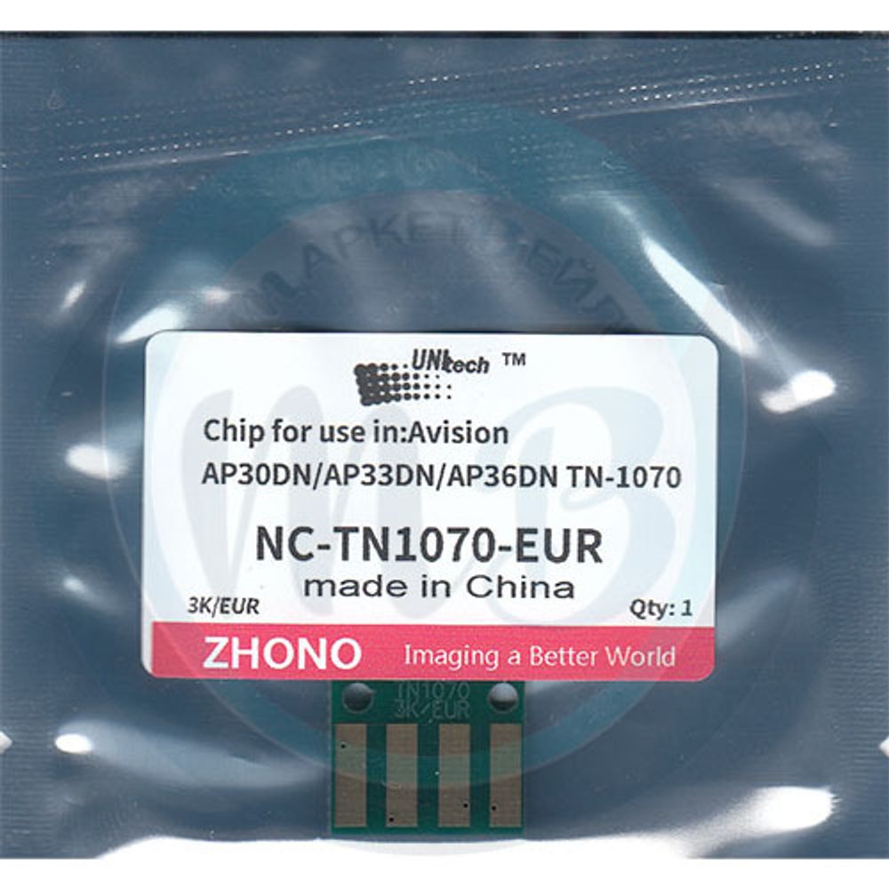 Чип для картриджа Avision AP30A/AM30A (3К) TN-1070 UNItech (Zhono)