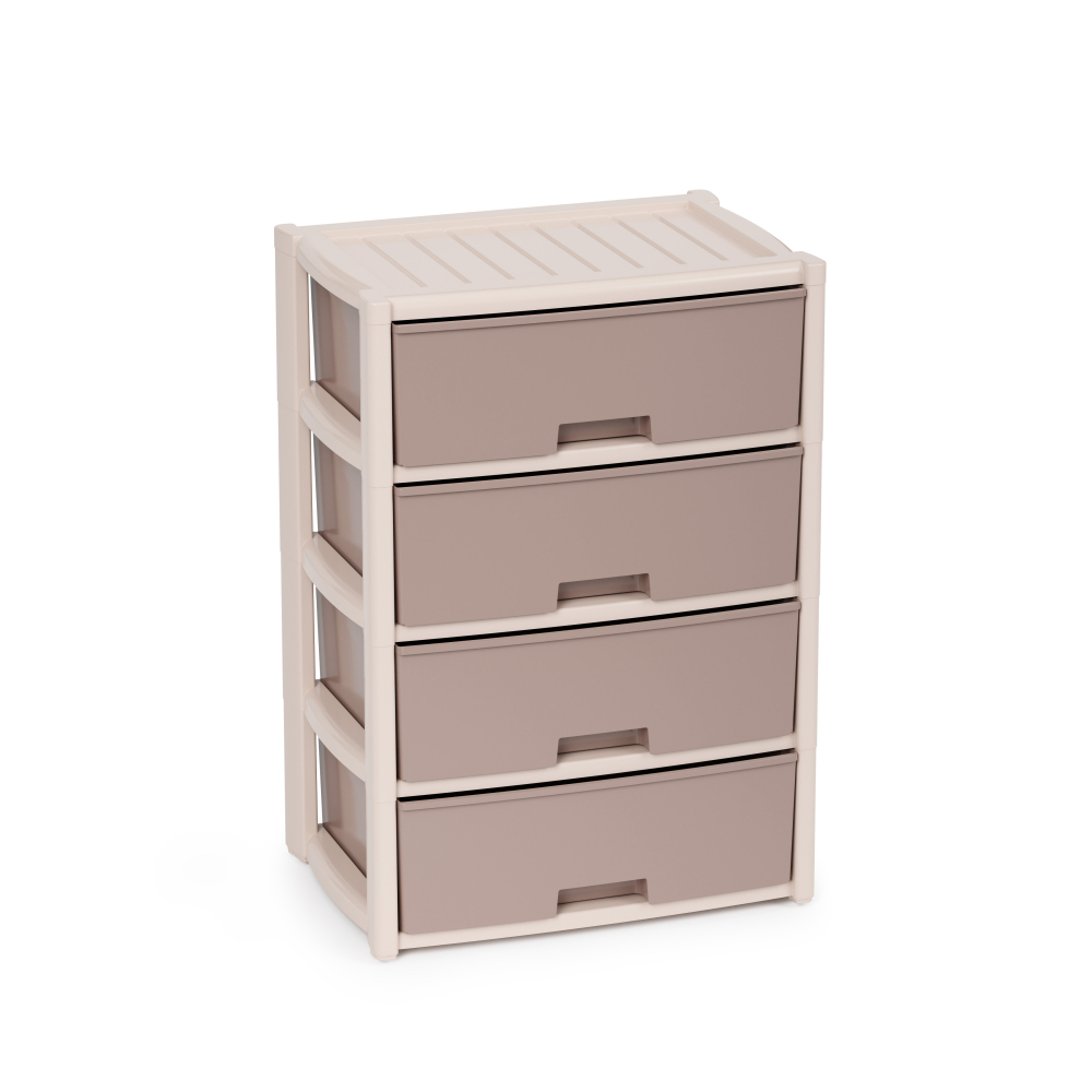 КОМОД КОЛОРИТ 4-Х СЕКЦИОН. ШИРОКИЙ БЕЖЕВЫЙ АРТ.М8759