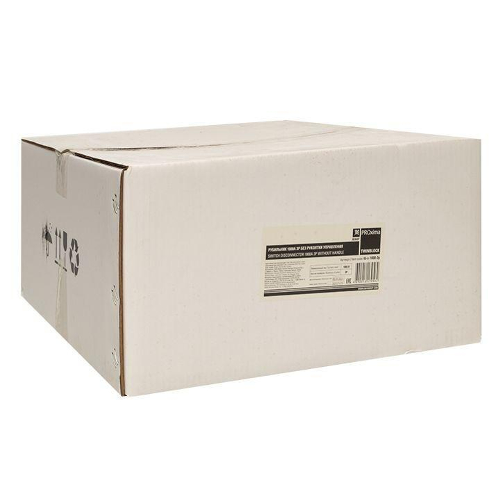 Рубильник 3п 1000А без рукоятки управления TwinBlock PROxima EKF tb-s-1000-3p