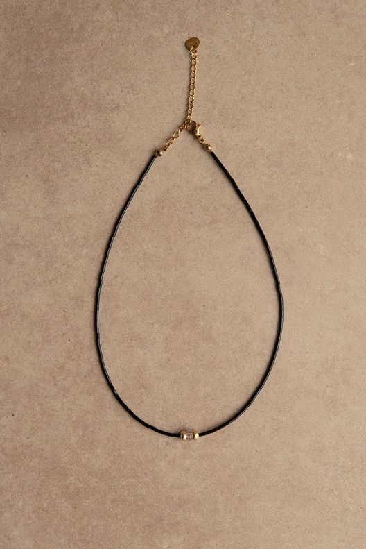 Чокер из бисера со вставкой из стекла / Для меня / POUR MOI