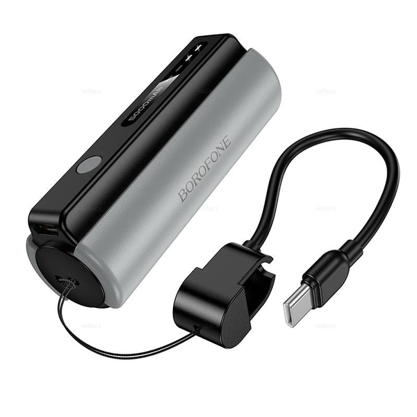 Borofone BJ87 Star портативный аккумулятор с фонариком и кабелем (5000mAh) (Краснодар склад)
