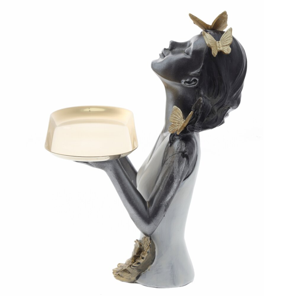 Фигурка декоративная Девочка с подносом