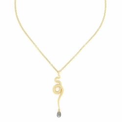 Колье ORI TAO, Venin, со змеей и перламутром, OT24.2-15-31783 (золотистый)