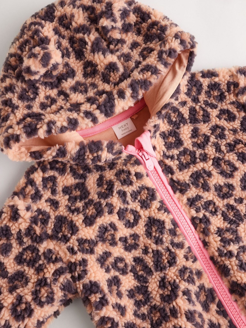 Куртка флисовая для малышей Next K91-434, Бежевый, Коричневый