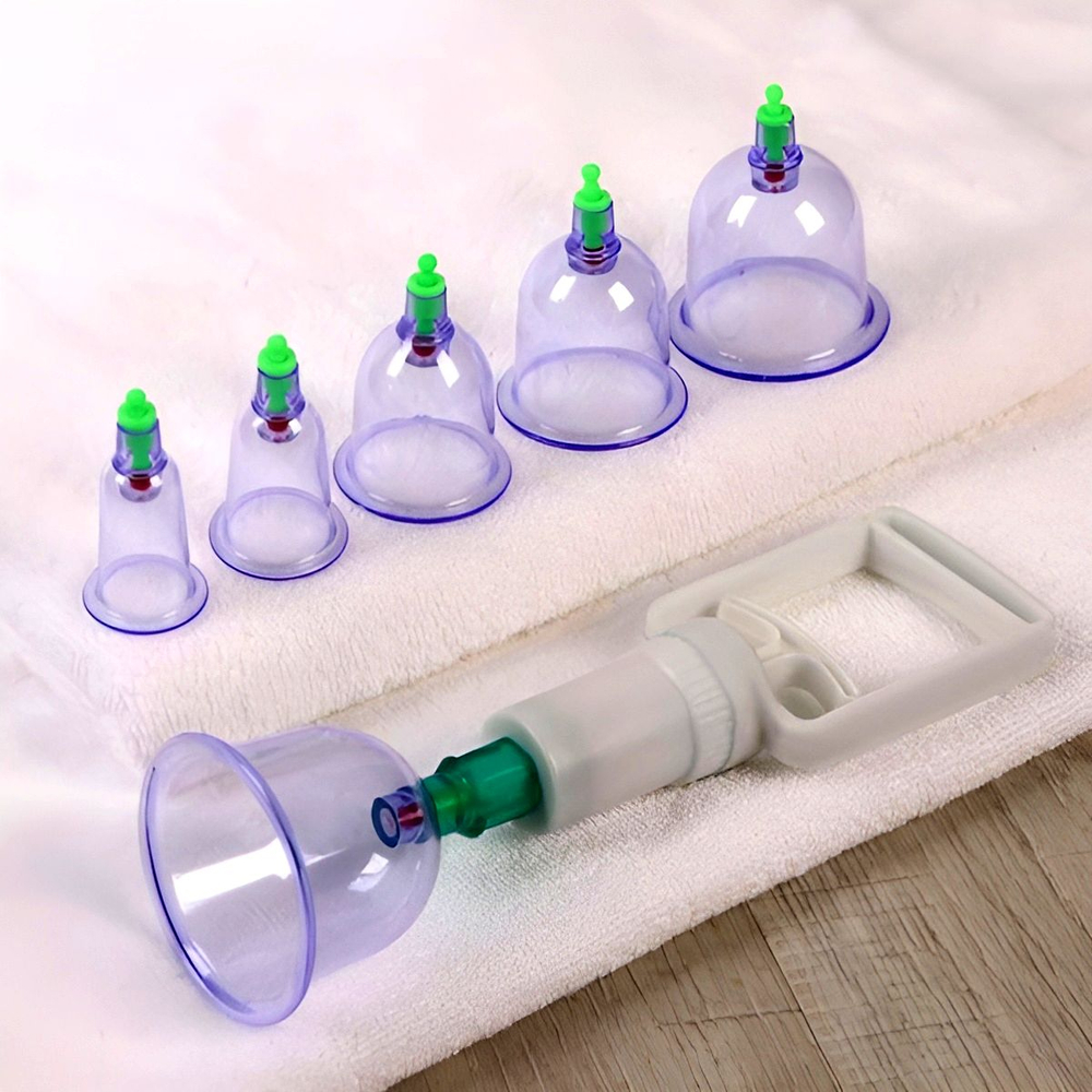 Вакуумные банки 6 шт. с насосом