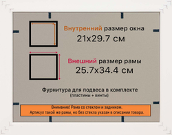 Рамка 21x29,7 для постера и фотографий
