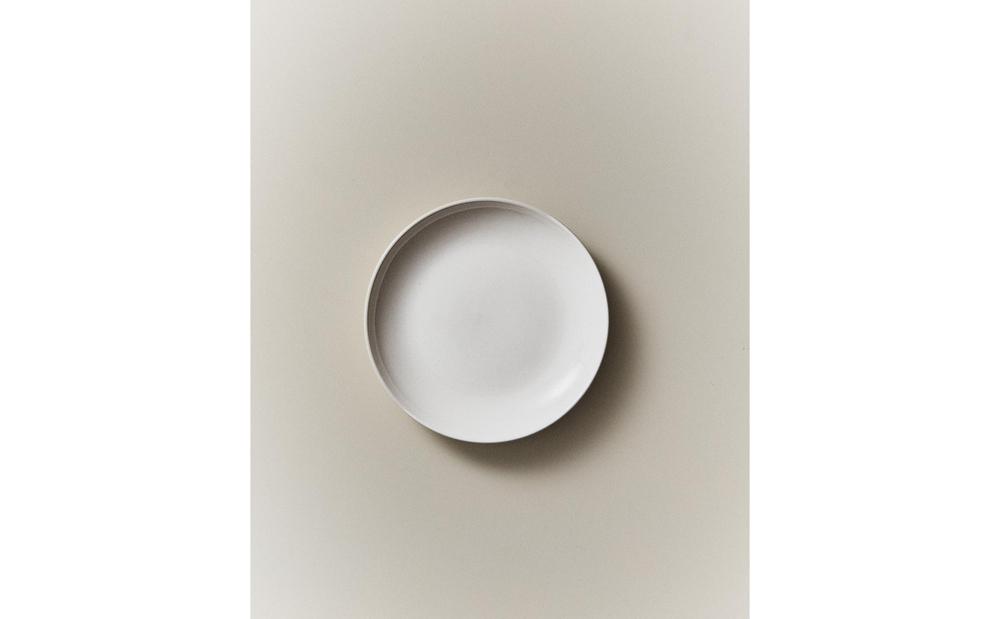 Zara Home тарелка пирожковая из каменной керамики, цвет белый, 15.2 см