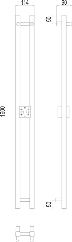 Стойка Terminus Электро DUO проф 1600