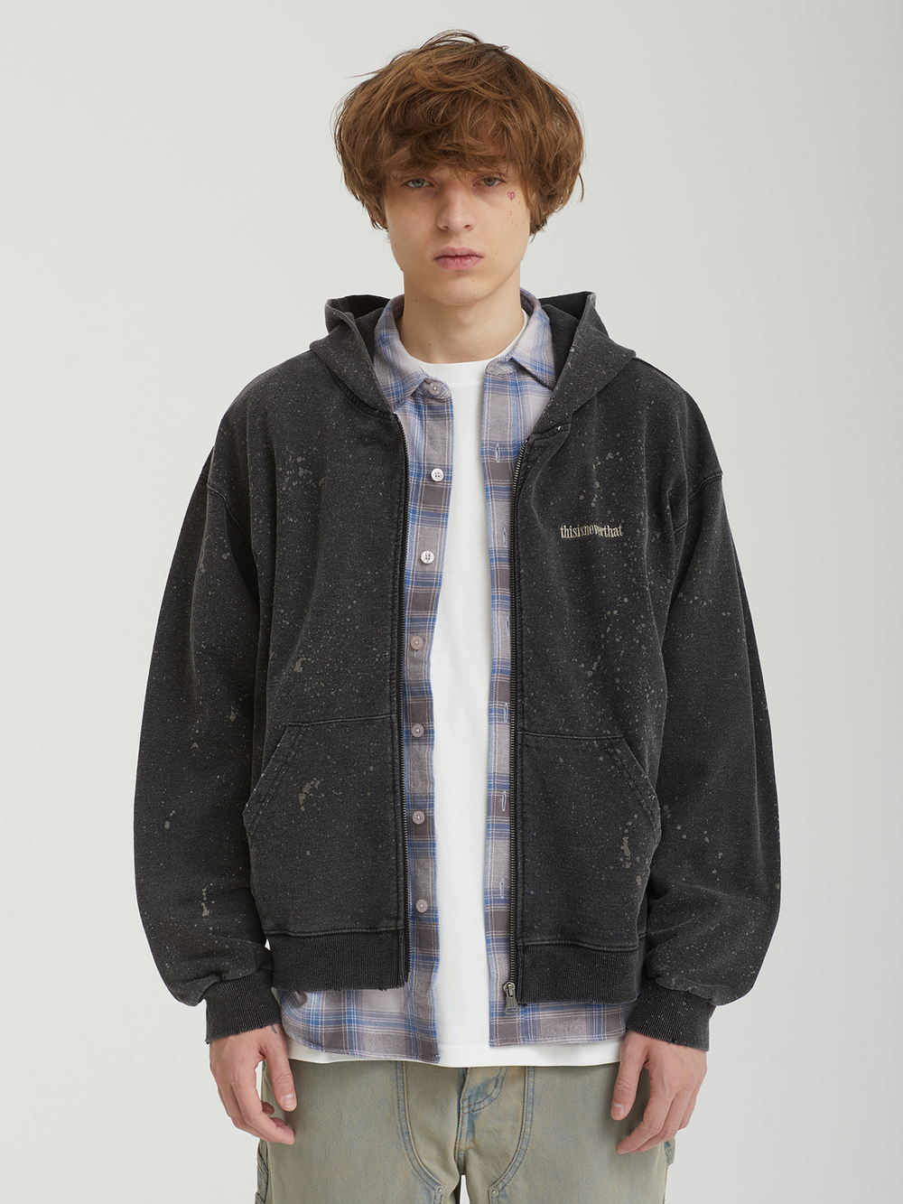 Мужская Толстовка Indigo Dyed