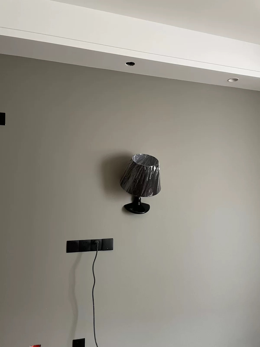 Wall design lamp Titaniс by Charles Trevelyan (black)