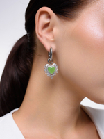 Серьги "Wing lime" Silver
