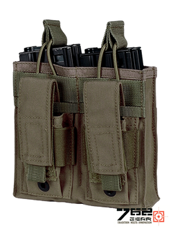Подсумок для 2 магазинов M4/M16 и 2 пистолетных магазина Tactica 7.62 Gear (PH-474). Олива