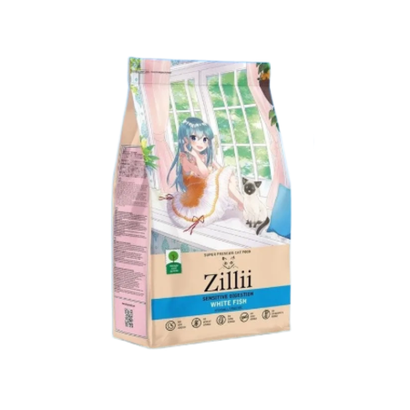 Корм для кошек ZILLII (Зилли) Cat Sensitive Digestion 2кг белая рыба сухой для кошек с чувствительным пищеварением