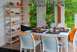 Стол B:rattan Houston 1500*900мм, белый