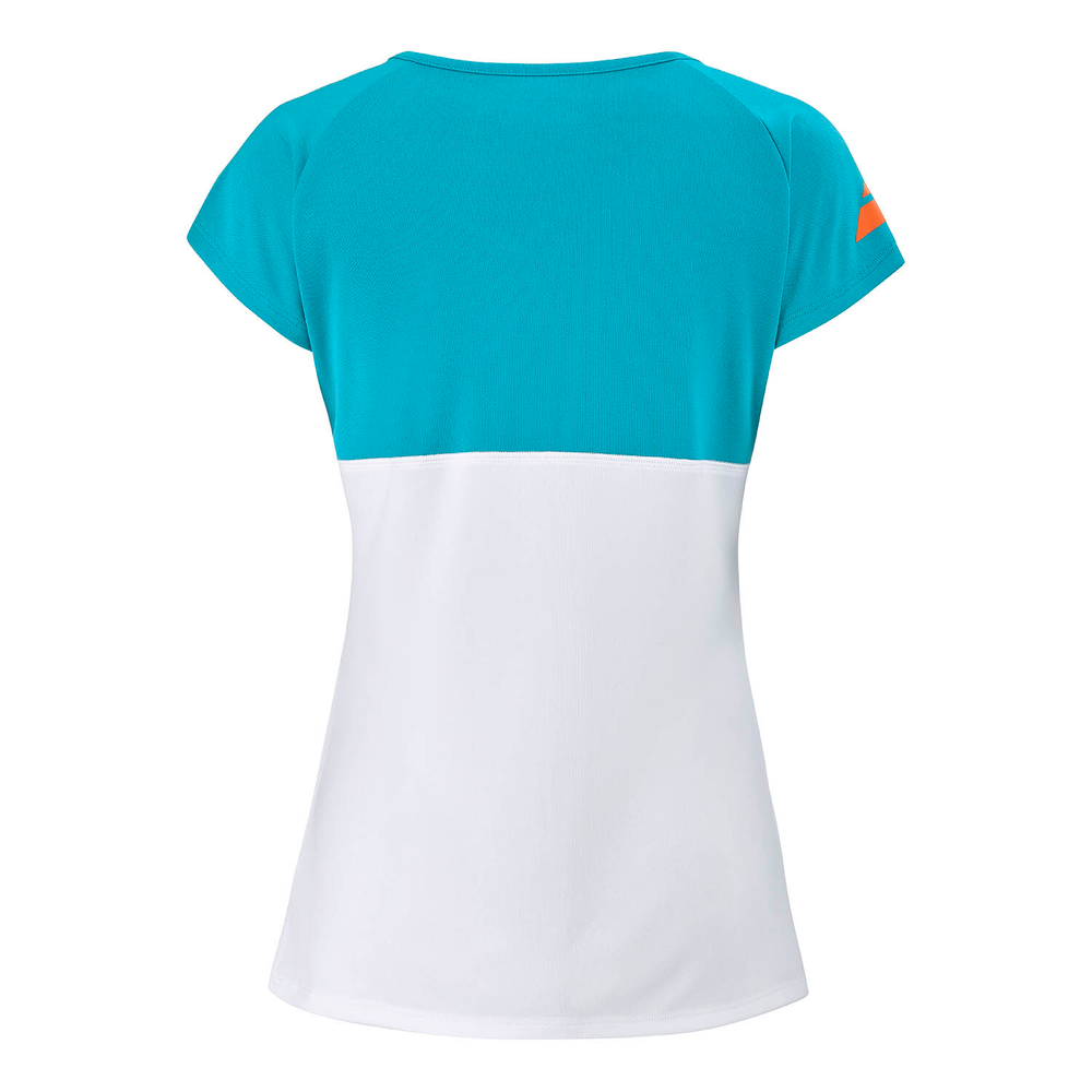 Женский топ теннисный Babolat Play Cap Sleeve Top Women - white/caneel bay